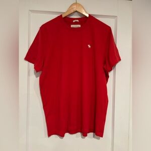 Abercrombie & Fitch red mens muscle T-Shirt